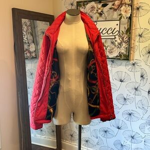 Ralph Lauren Red Quilted Puffer Jacket